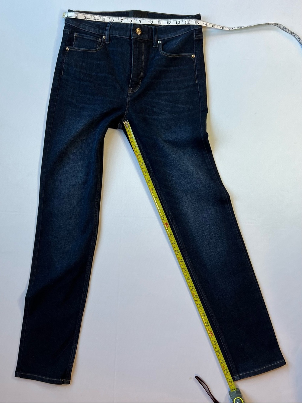 WHBM 29” High-rise Dark Indigo Slim Sculpt Jeans - Picture 11 of 11